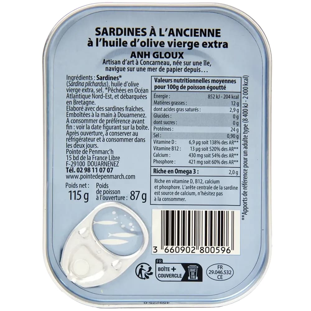 Jahrgangssardine 2024 Anh Gloux Sardinière