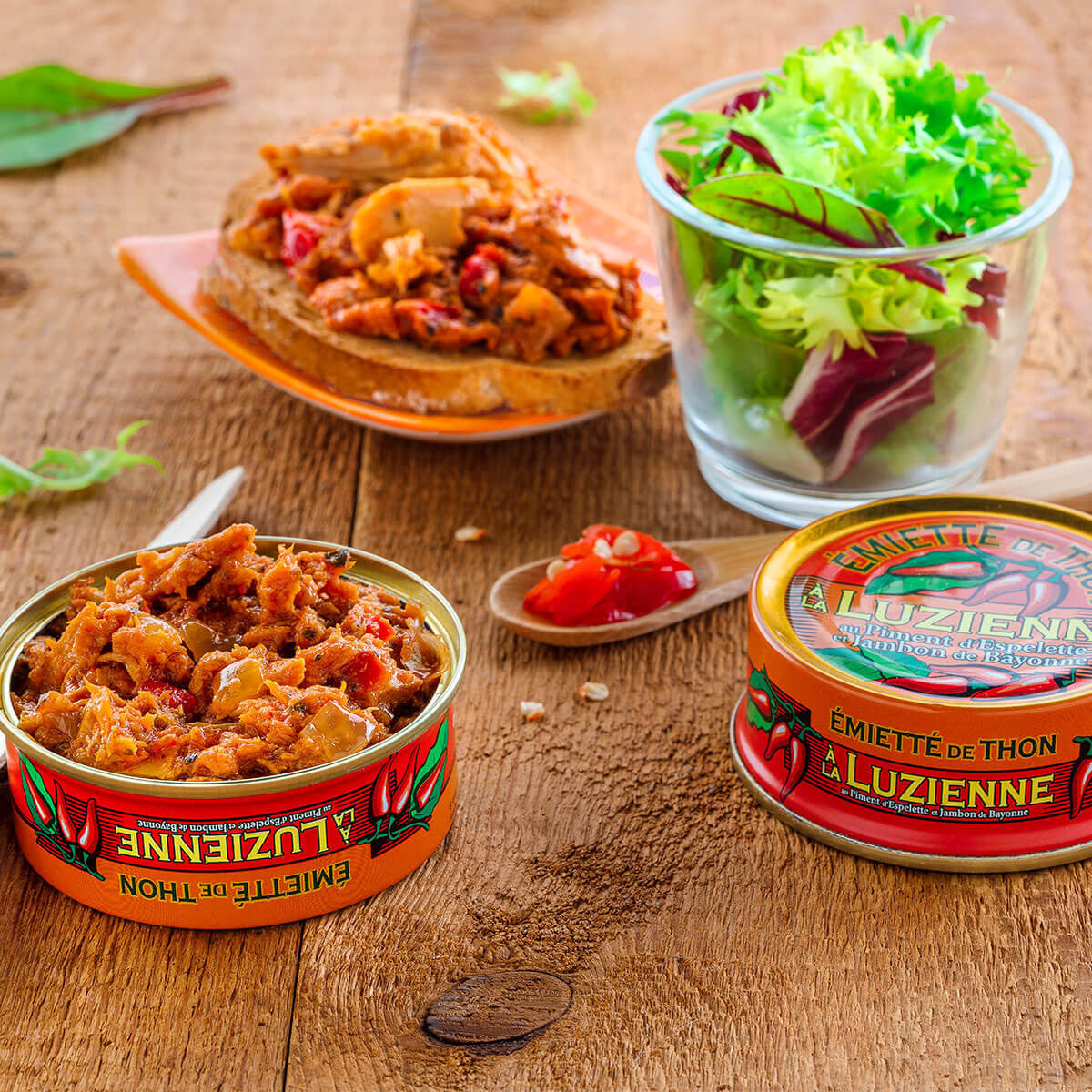 Émietté vom Thunfisch à la Luzienne