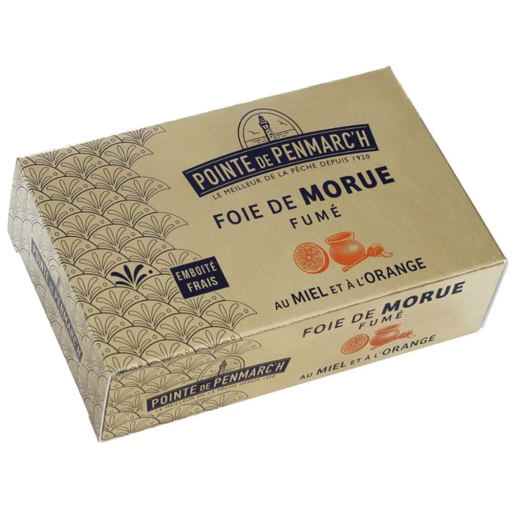 Geräucherte Dorschleber mit Orange und Honig -  La Pointe de Penmarc'h  - Maître Philippe & Filles