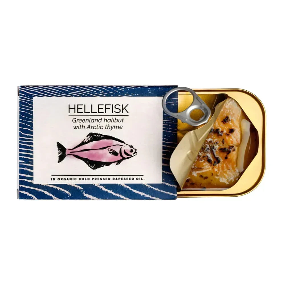 Grönland-Heilbutt mit arktischem Thymian