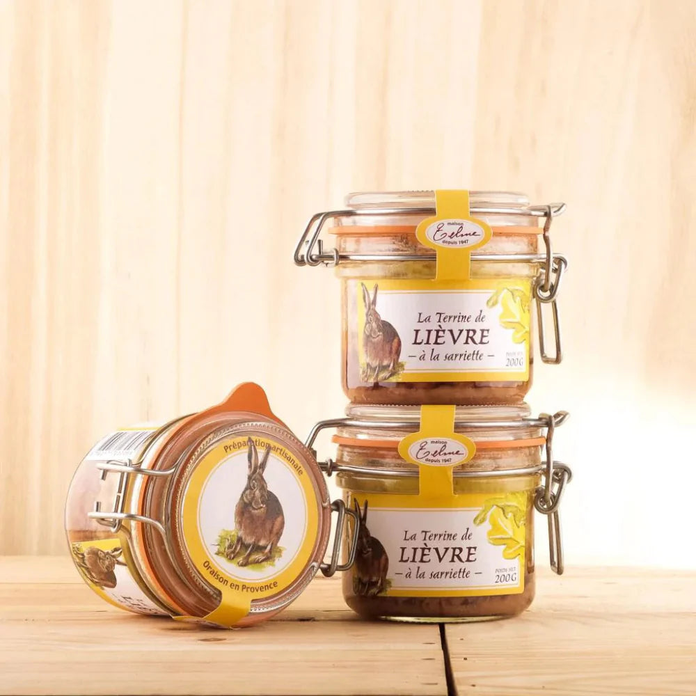 Hasenterrine mit Bohnenkraut Glas 200g
