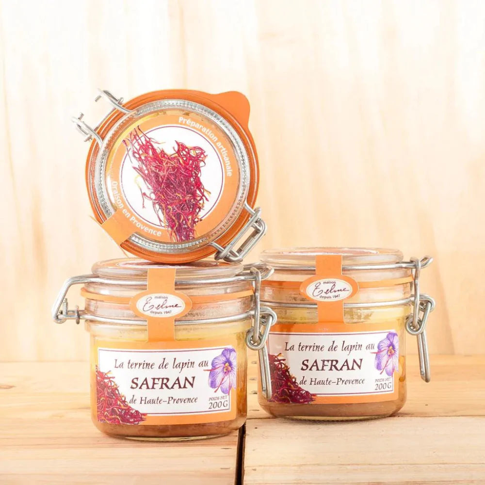 Kaninchenterrine mit Safran Glas 200g