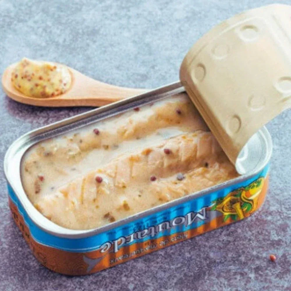 Makrelenfilets in Senfsauce