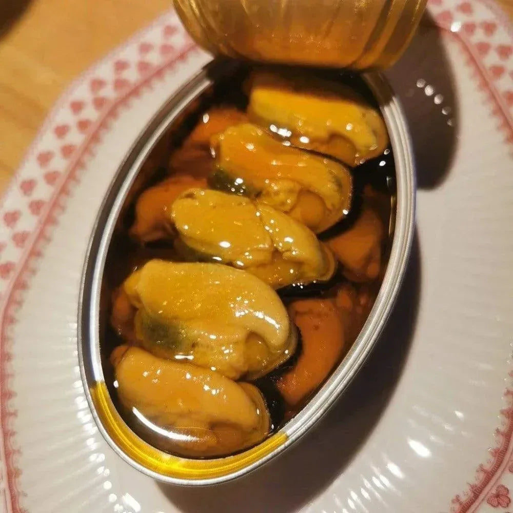 Miesmuscheln aus Galizien mit Knoblauch und Chili