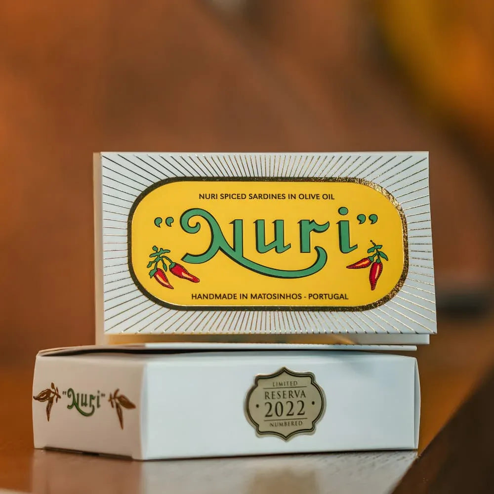 NURI Reserva 2022 – Spiced Sardines in Olive Oil (Pikante Jahrgangssardine)