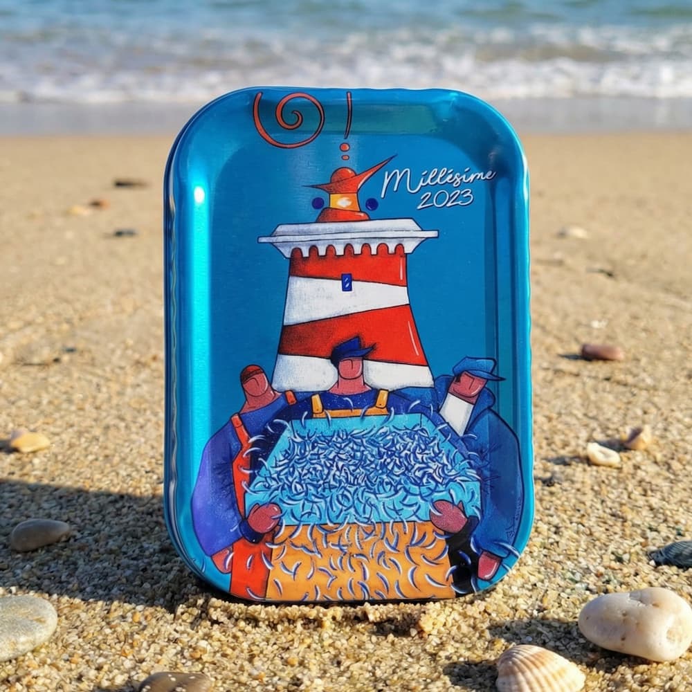 Jahrgangssardine 2023 Ramine - Leuchtturm rot/weiß