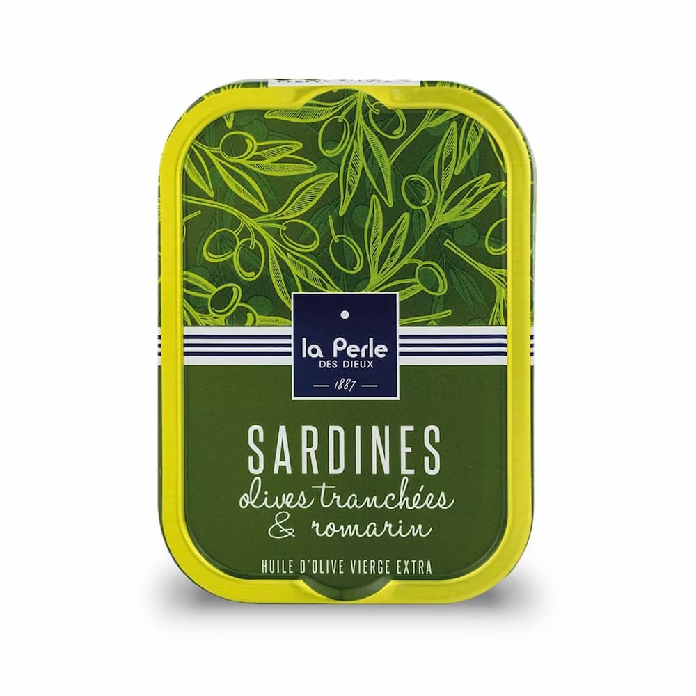 Sardines with olives and rosemary - La Perle des Dieux