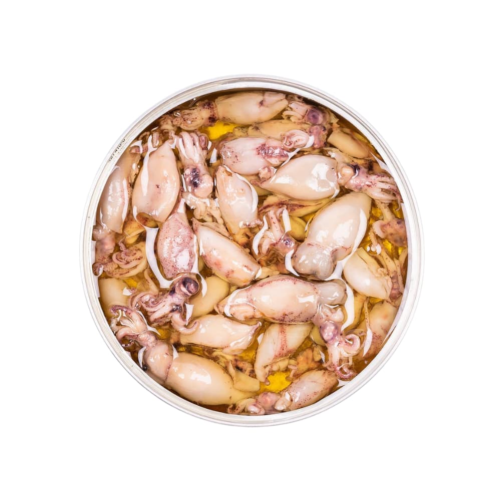 Puntillitas en Aceite de Oliva (Zwergkalmare in Olivenöl)