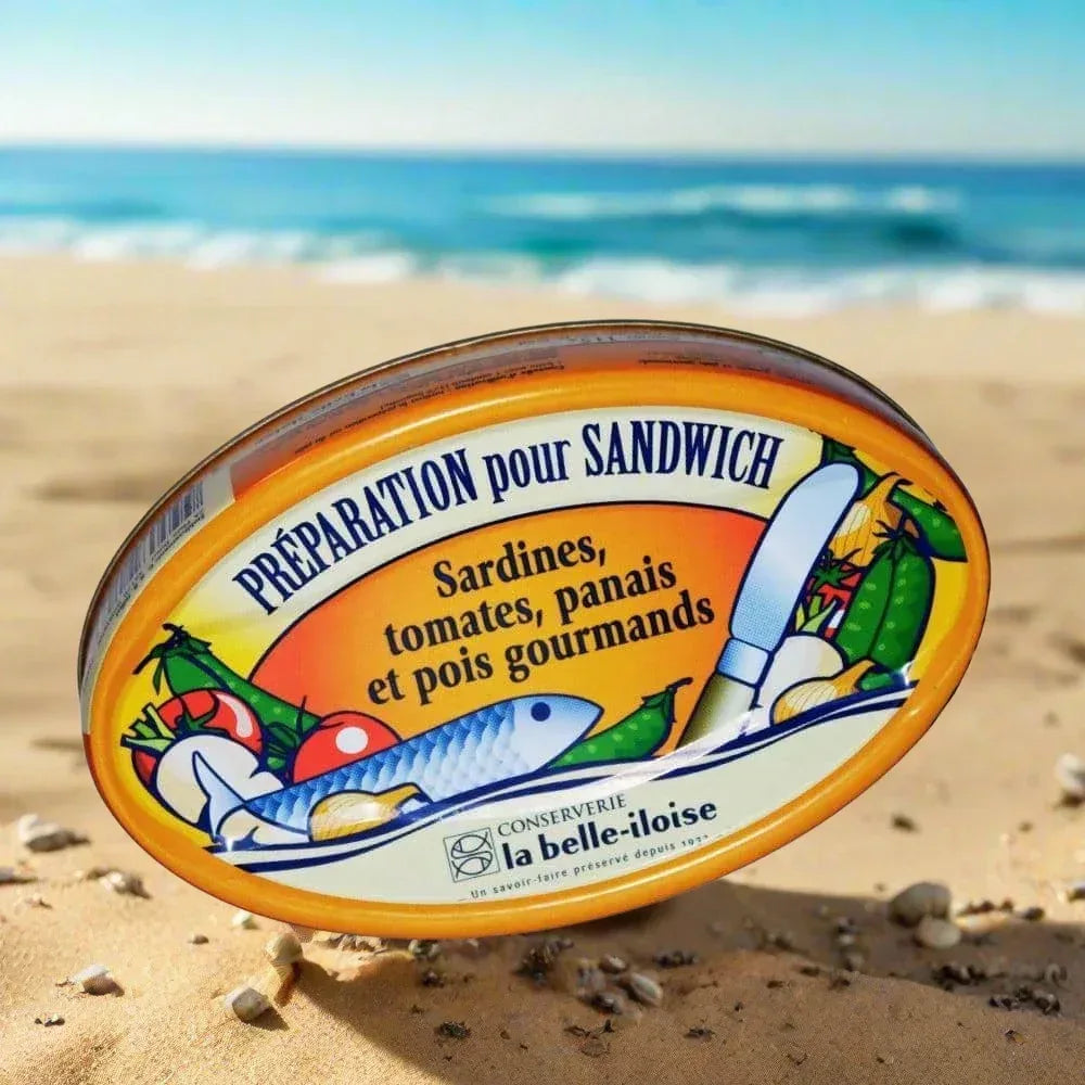 Sandwichcreme mit Sardine, Tomate, Pastinake, Zuckerschoten