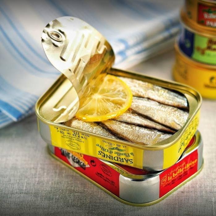 Sardine mit Zitrone und Olivenöl
