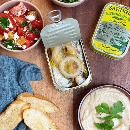 Sardine mit Zitrone und Olivenöl