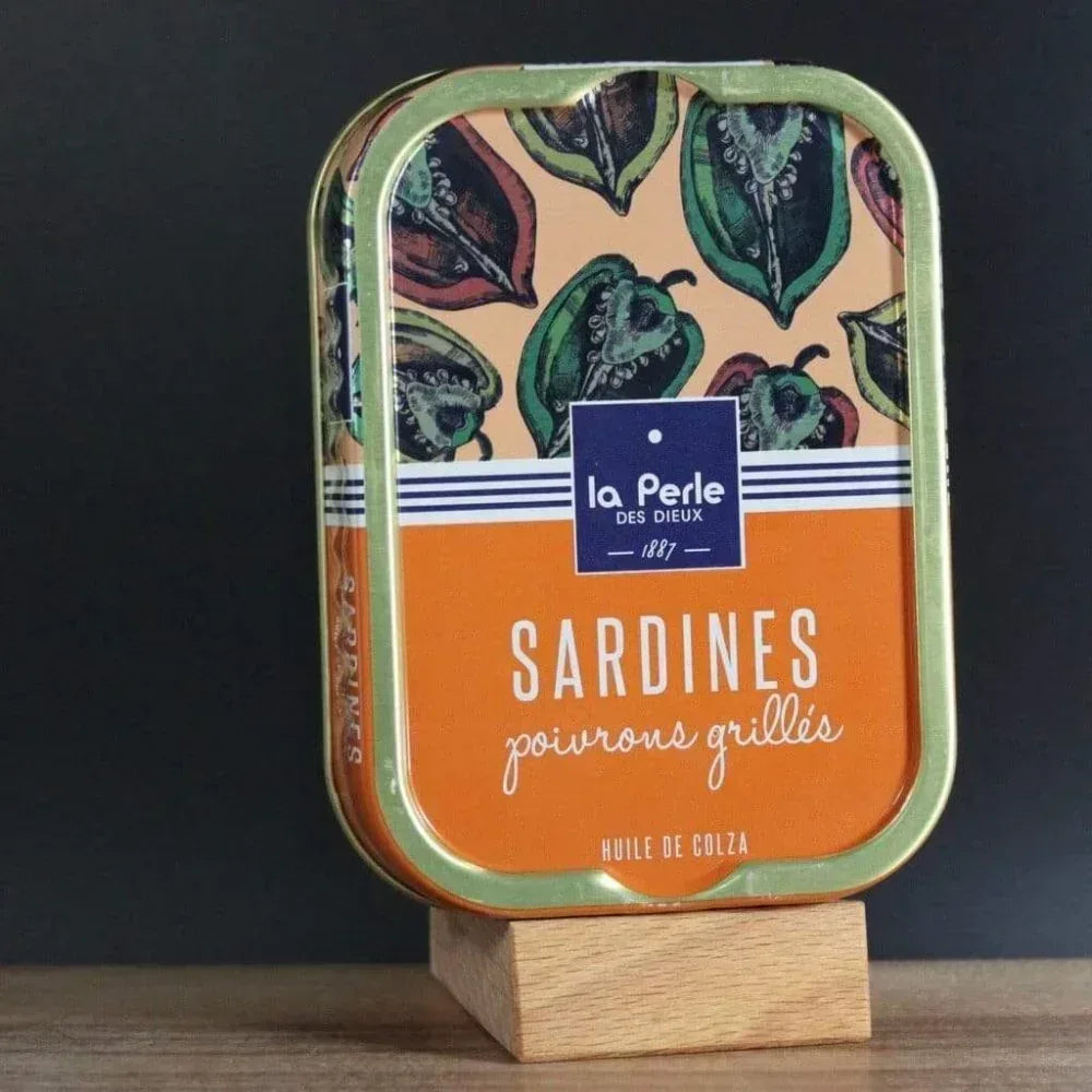 Sardinen mit gegrillter Paprika in Rapsöl