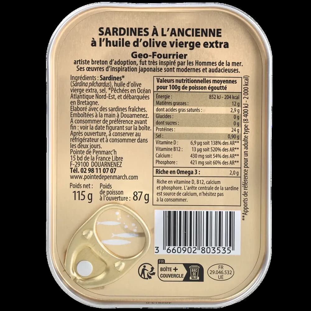 Jahrgangssardine 2025 „La Brûleuse de Goémon" von Géo Fourrier
