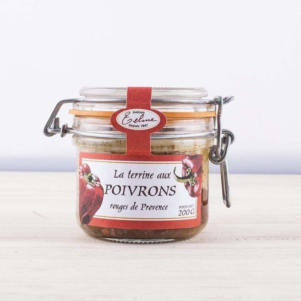 Schweine-Terrine mit roter Paprika aus der Provence Glas à 200g