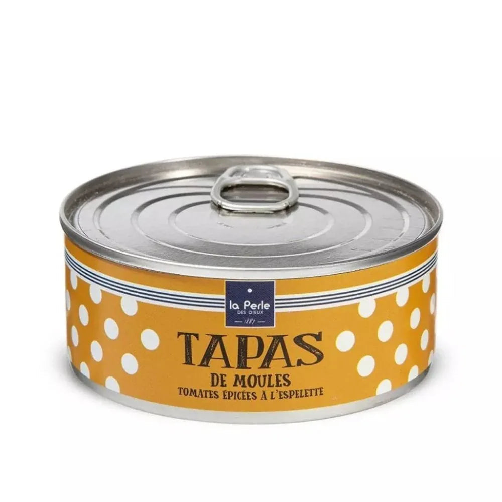 Tapas von Muscheln mit Piment d'Espélette