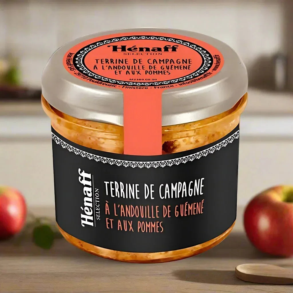 Landterrine mit Andouille de Guémené und Äpfeln - 90g