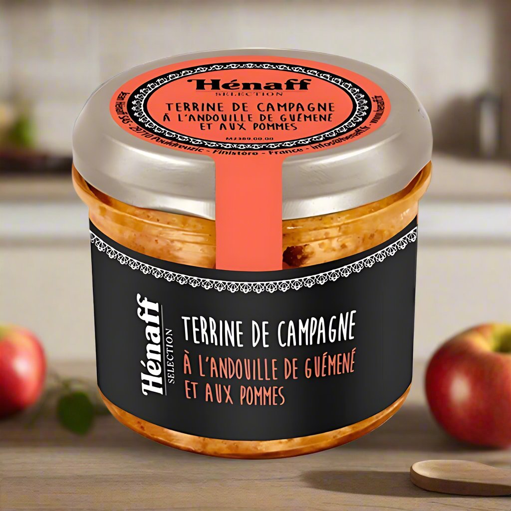 Landterrine mit Andouille de Guémené und Äpfeln - 90g