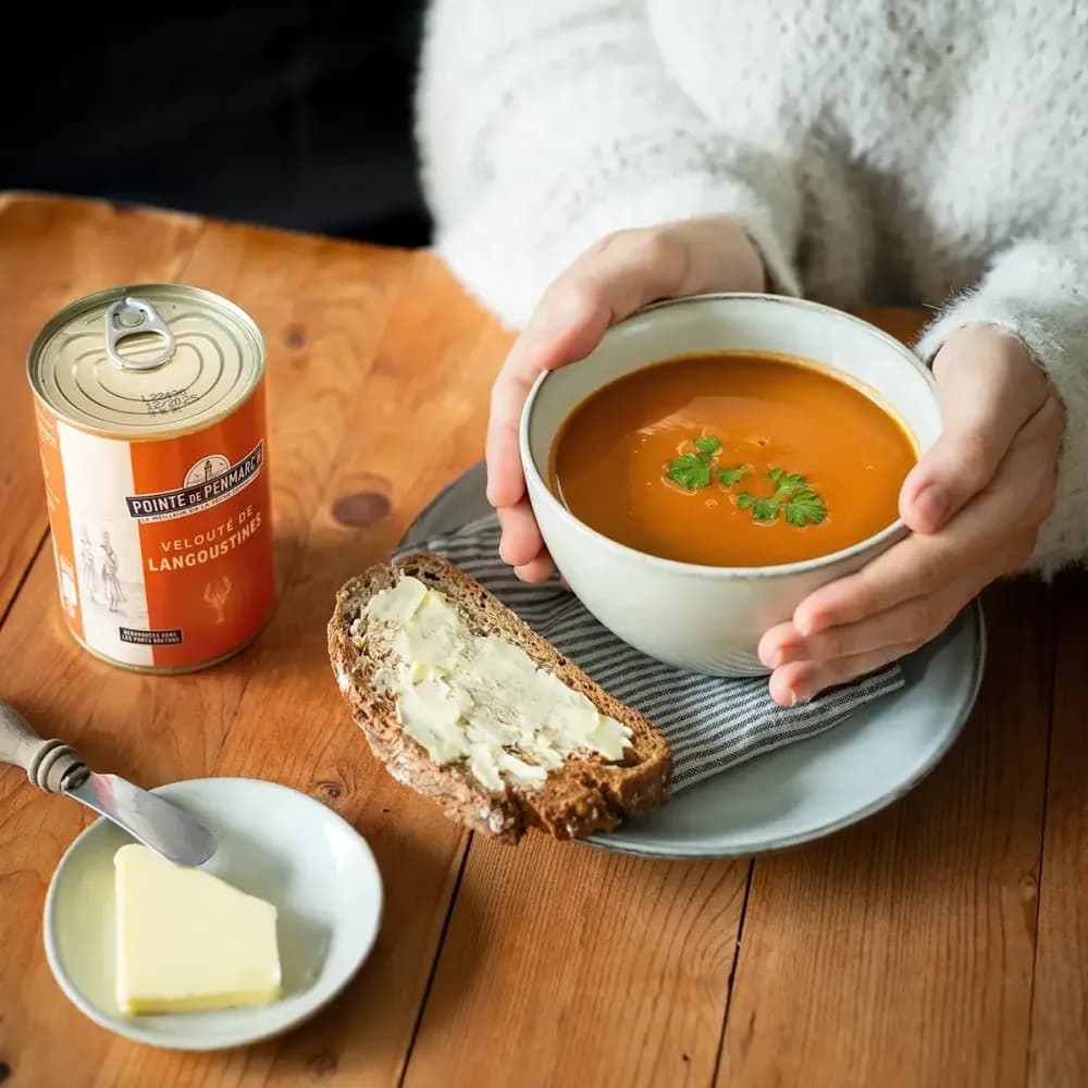 Bretonische Kaisergranat-Cremesuppe