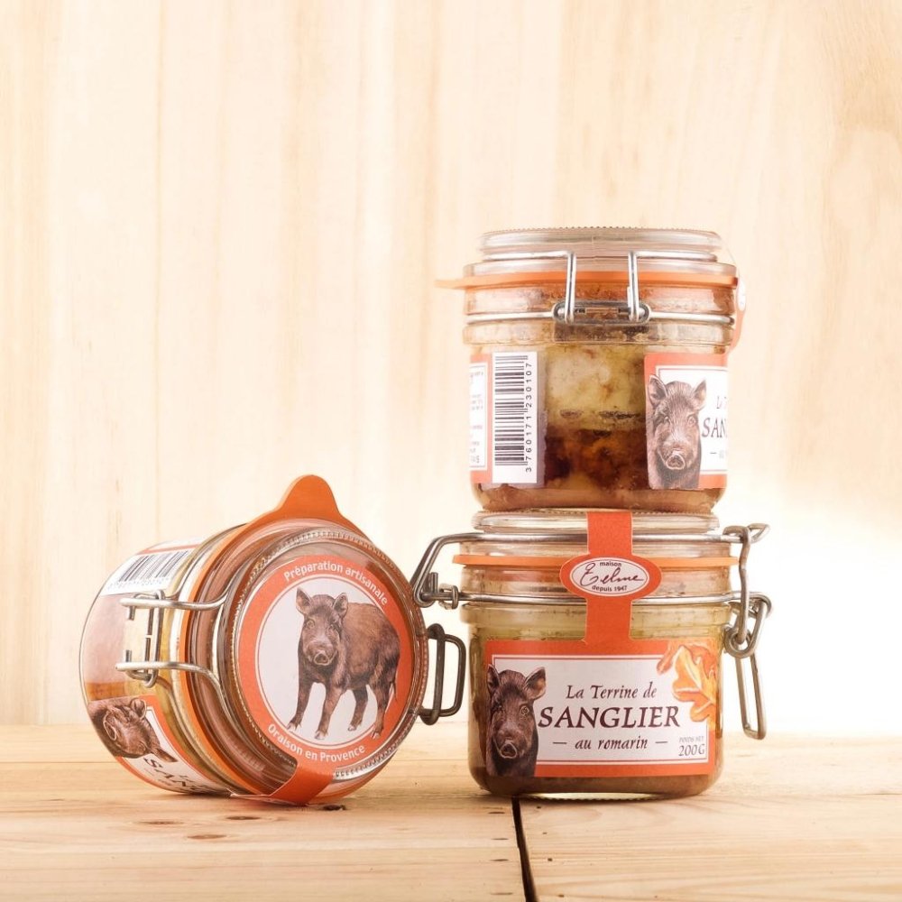 Wildschwein-Terrine mit Rosmarin Glas 200g