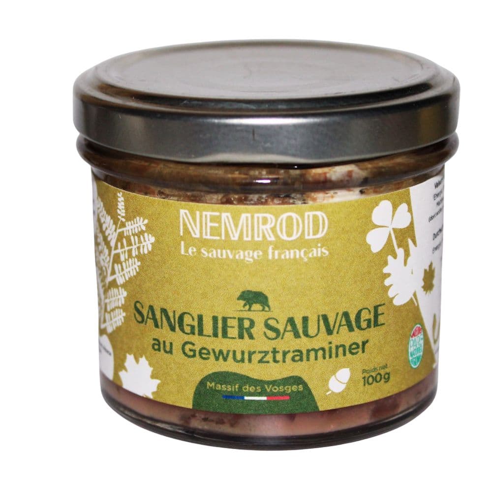 Wildschweinterrine mit Gewürztraminer - Wild - 100g Glas 100g