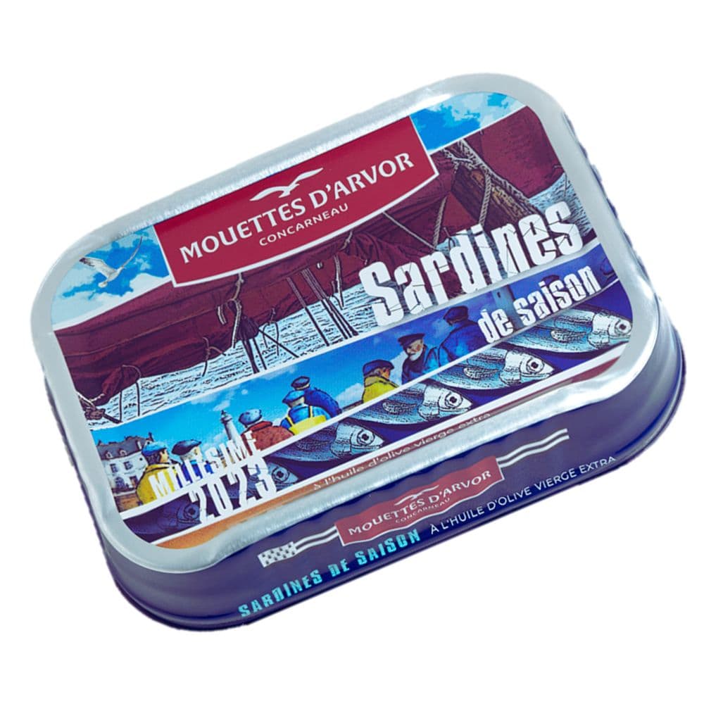 Jahrgangssardinen Saison 2023 - Mouettes d'Arvor -  sardine.shop