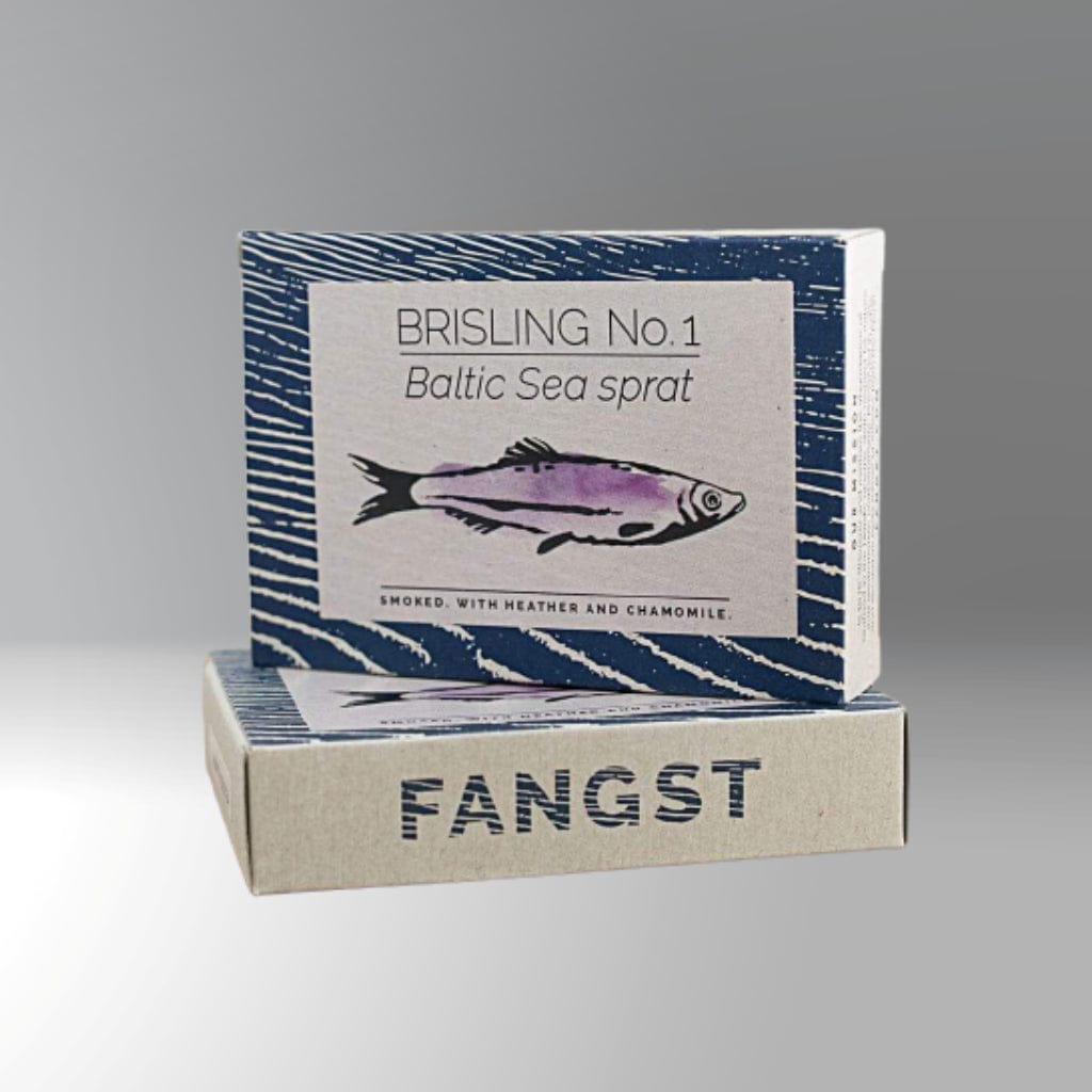 Brisling Nr. 1 Ostseesprotte mit Heidekraut und Kamille - Fangst.nordic -  sardine.shop