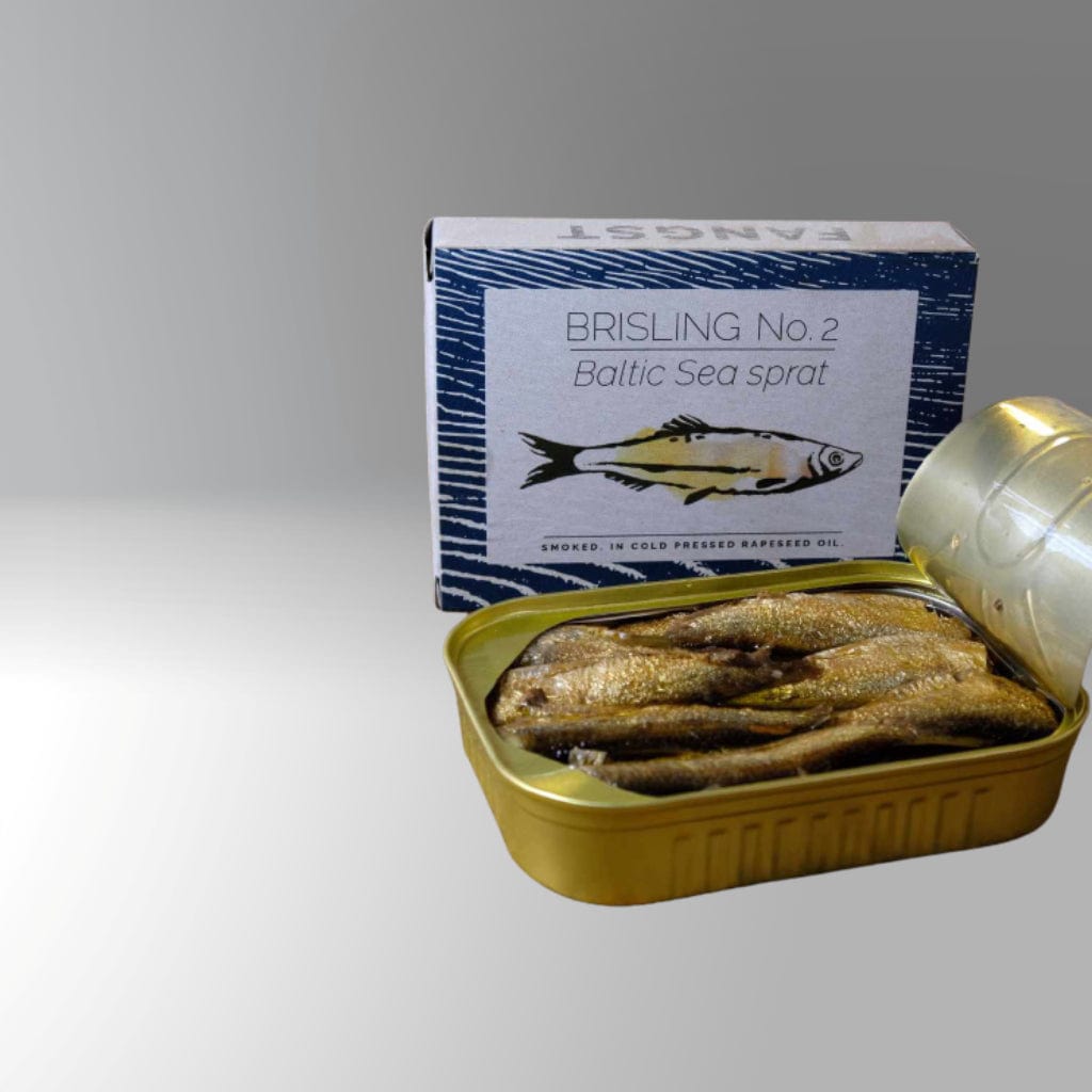 Brisling Nr. 2 Ostseesprotte, leicht geräuchert - Fangst.nordic -  sardine.shop