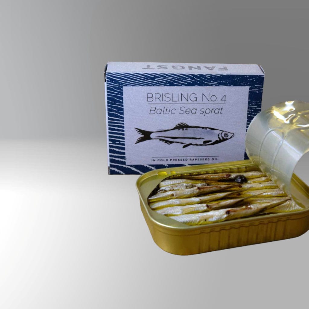 Brisling Nr. 4 Ostseesprotte, leicht gesalzen und luftgetrocknet - Fangst.nordic -  sardine.shop