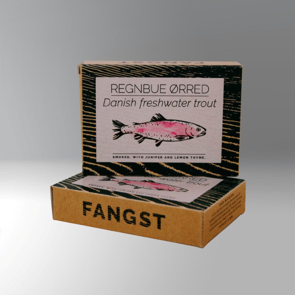 Fangst.nordic Fischkonserven Dose à 110g Dänische Forelle, geräuchert und mit Wacholder und Zitronenthymian Maitre Philippe et Filles