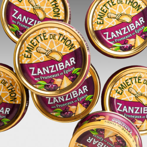 Émietté vom Thunfisch "Zanzibar" mit Dörrpflaumen und Gewürzen - Belle Iloise -  sardine.shop