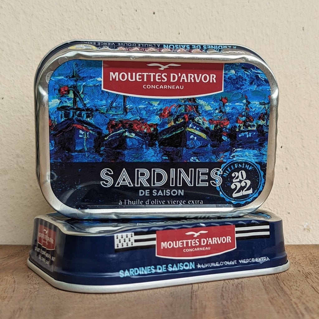 Jahrgangssardinen Saison 2022 - Mouettes d'Arvor -  sardine.shop