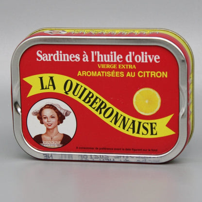 Quiberonnaise Fischkonserven Dose à 115g Klassische Sardinen in Olivenöl und Zitronen La Quiberonnaise Maitre Philippe et Filles