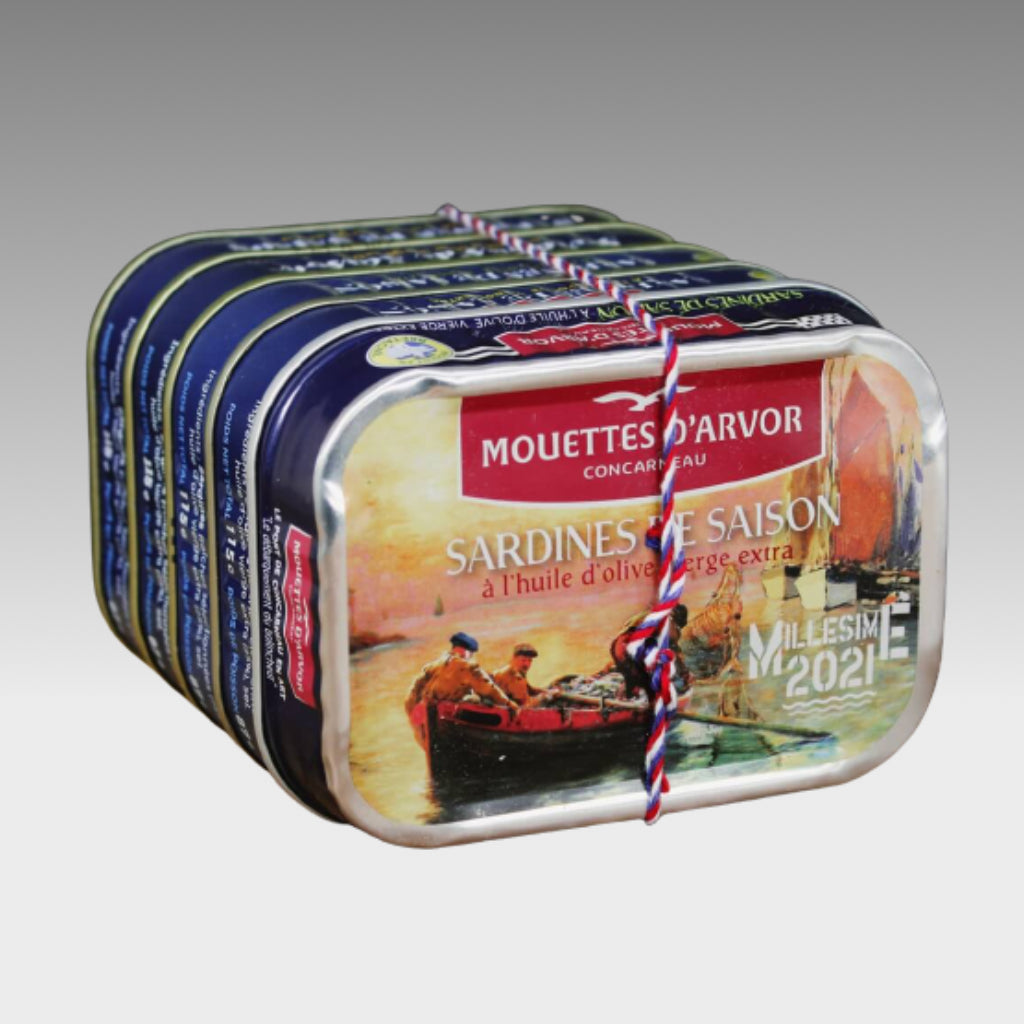 Jahrgangssardinen Saison 2021 - Mouettes d'Arvor -  sardine.shop