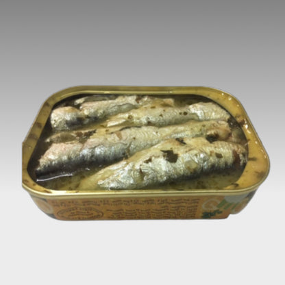 Sardines for frying with confit lemon and coriander