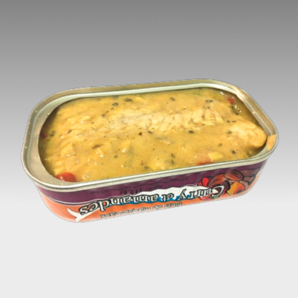 Makrelenfilets mit Curry und Mandeln - Belle Iloise -  sardine.shop