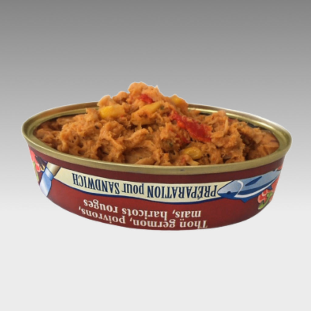 Sandwichcreme mit Thunfisch, Paprika, Mais, Kidneybohnen - Belle Iloise -  sardine.shop