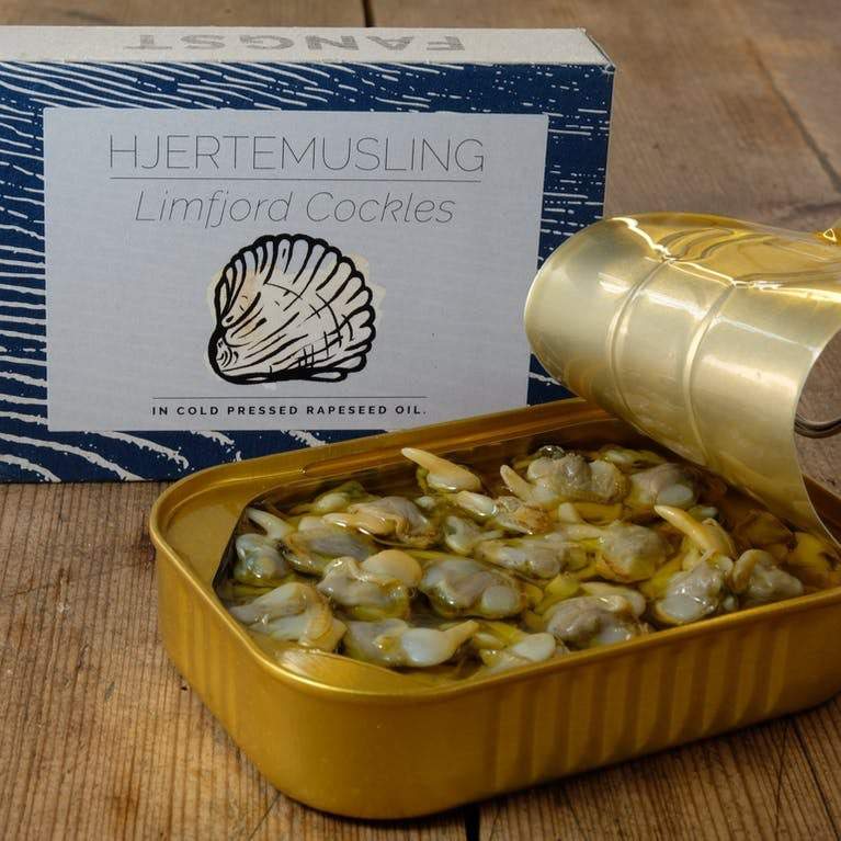 Limfjord Herzmuscheln in kaltgepresstem Rapsöl