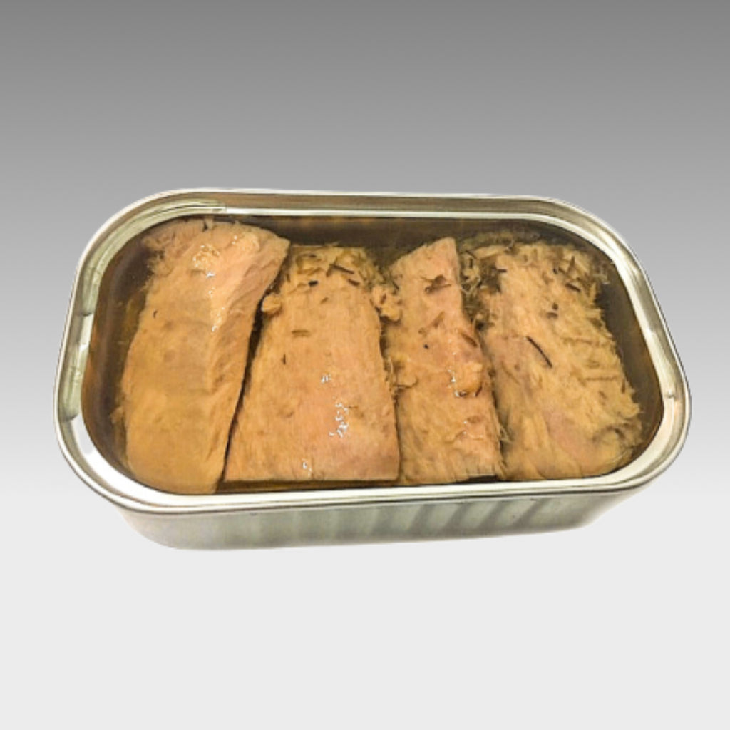 Tuna fillets in olive oil and thyme