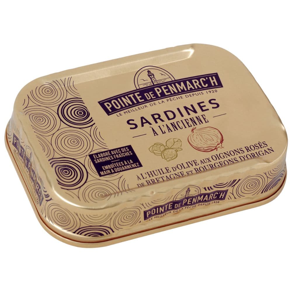 Sardinen in Olivenöl mit Roscoff-Zwiebeln und Oreganoknospen - Maître Philippe & Filles - La Pointe de Penmarc'h