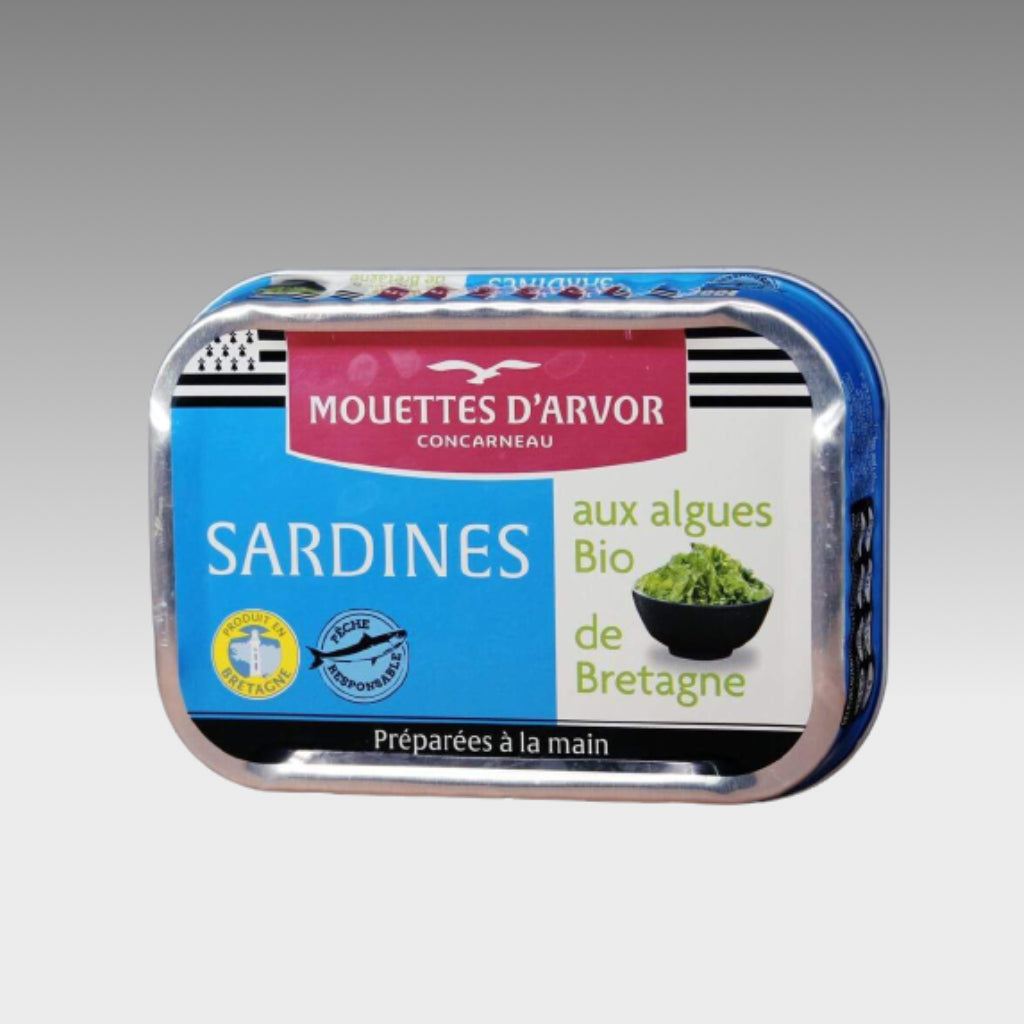 Sardines with seaweed from Brittany