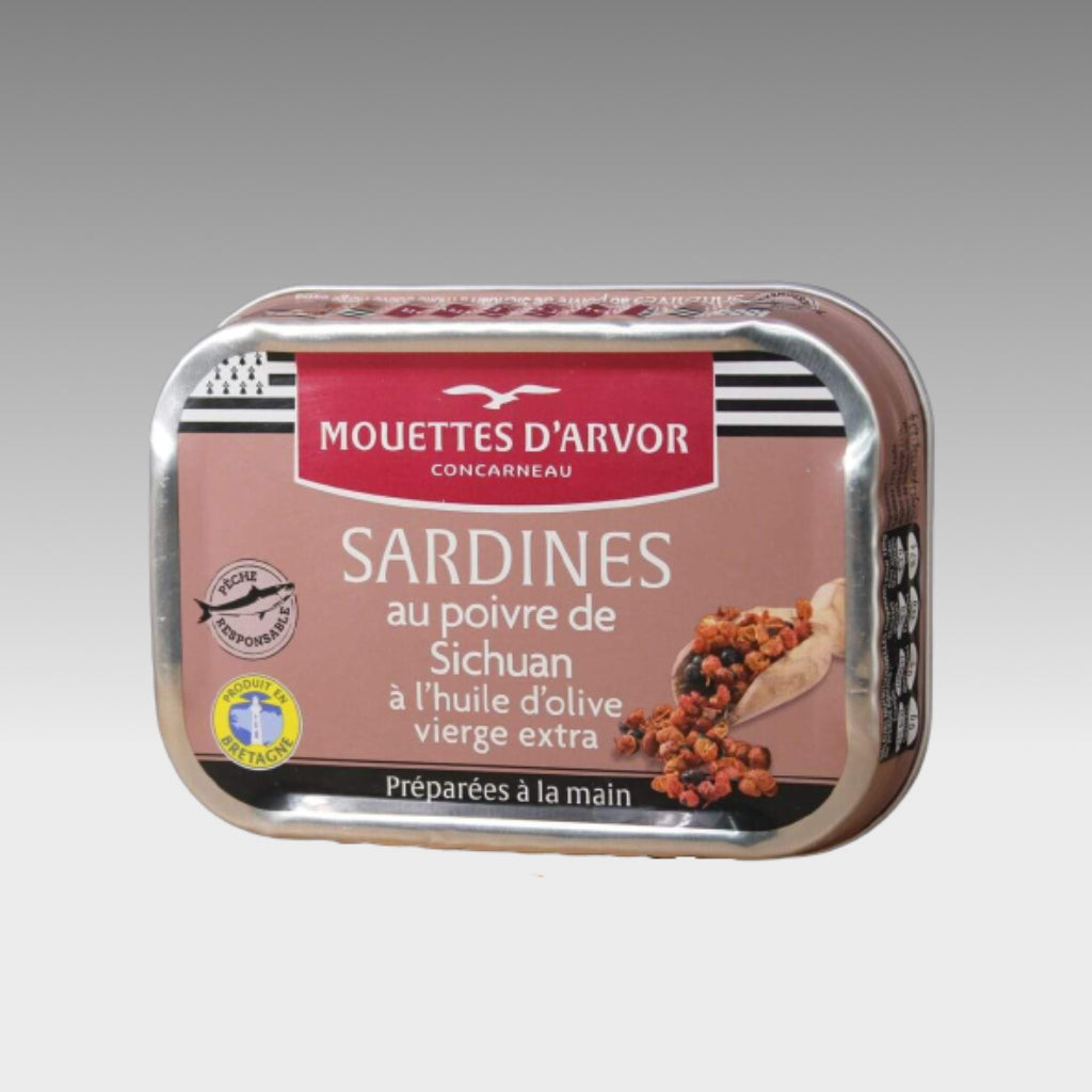 Sardinen mit Szechuanpfeffer - Mouettes d'Arvor -  sardine.shop