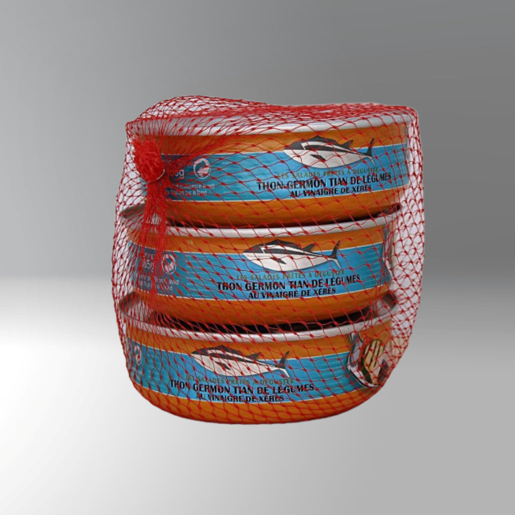 Thunfischsalat mit Gemüse-Tian und Xeres-Essig - Belle Iloise -  sardine.shop