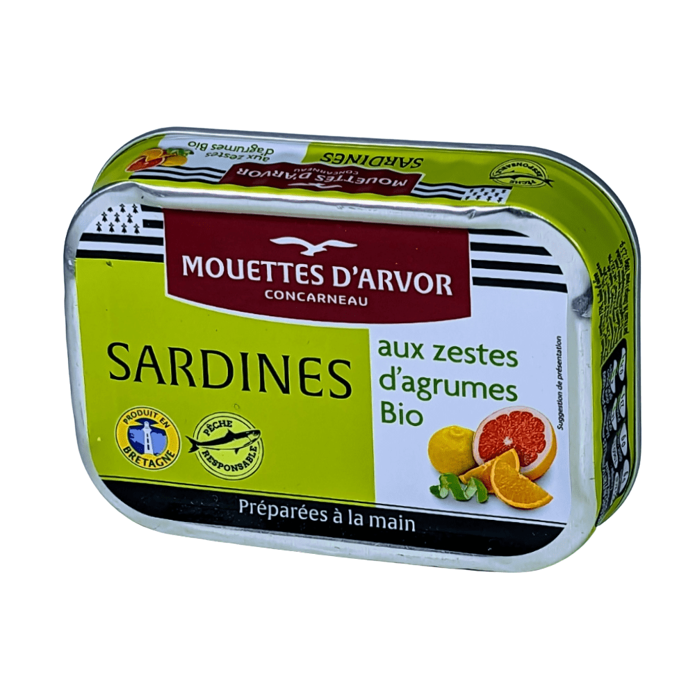 Sardines with citrus fruits
